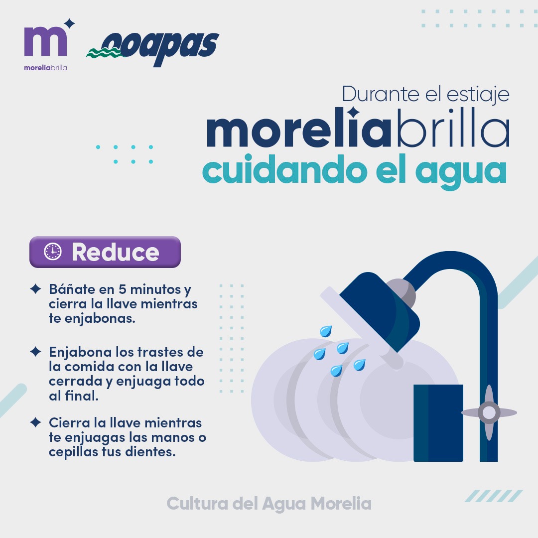 OOAPAS activa campaña para hacer frente al estiaje en Morelia