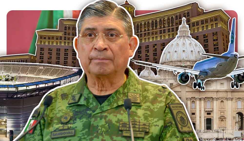 Cresencio Sandoval, titular de Sedena, hace viajes de lujo con todo y familia