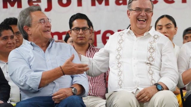 Ebrard hace gira junto a hermano de AMLO, Pío López Obrador