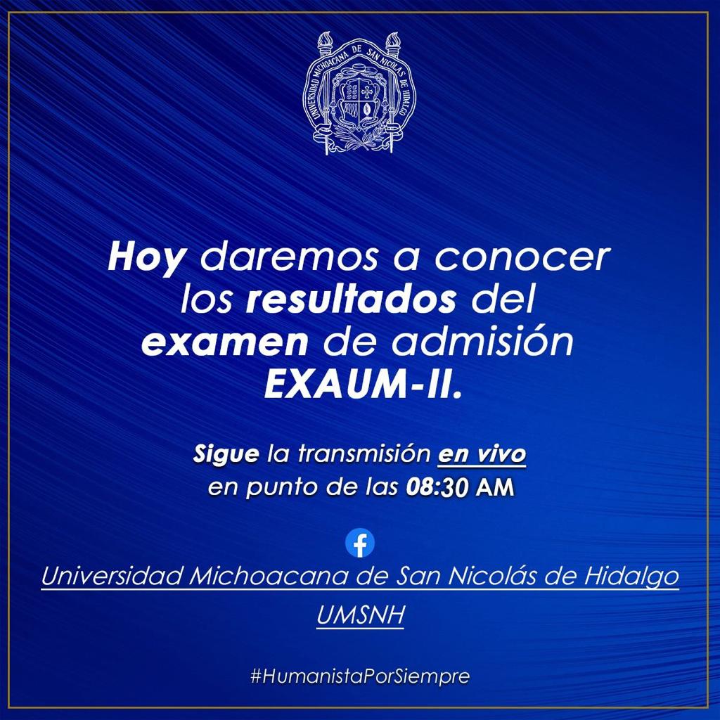 Este miércoles se darán a conocer resultados de exámenes de ingreso a licenciaturas de la UMSNH