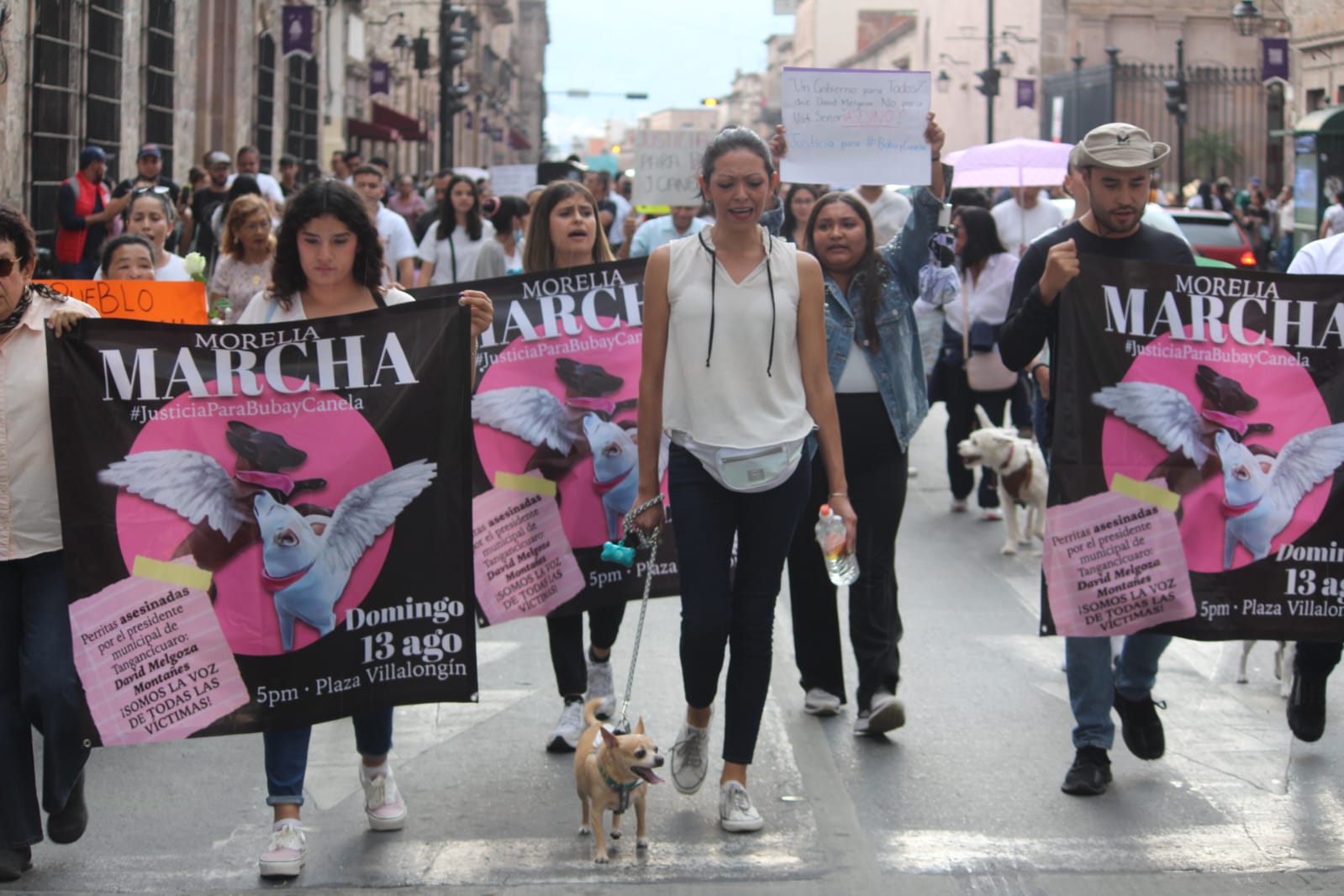 Marchan para exigir justicia por el asesinato de las perritas Buba” y “Canela”