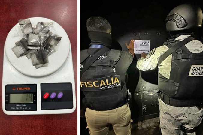 En negocio de venta de bebidas en la avenida Michoacán hallan droga y detienen a 14 personas, en Morelia